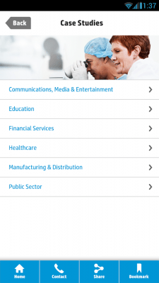 Screenshot of the application HP Insights: Managed Services - #3