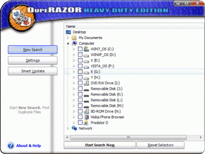 Screenshot of the application DupeRazor Duplicate Files Removal Kit - #1