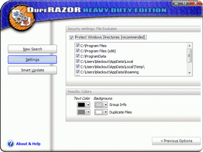 Screenshot of the application DupeRazor Duplicate Files Removal Kit - #2