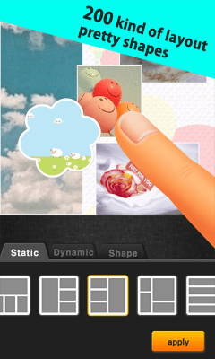 Screenshot of the application Picq - merging photos - #1