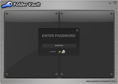 Screenshot of the application Folder Vault - #1