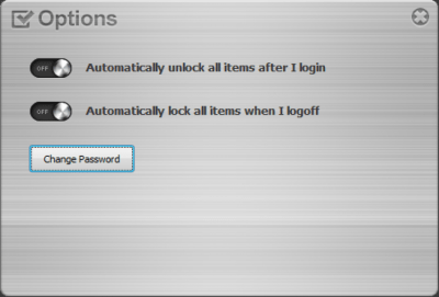 Screenshot of the application Folder Vault - #3