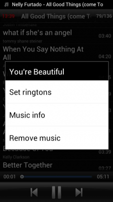 Screenshot of the application Timer Music Player - #6