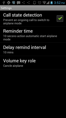 Screenshot of the application Auto Airplane Mode - #4