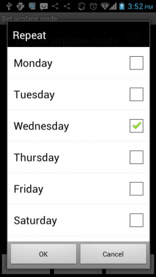 Screenshot of the application Auto Airplane Mode - #5