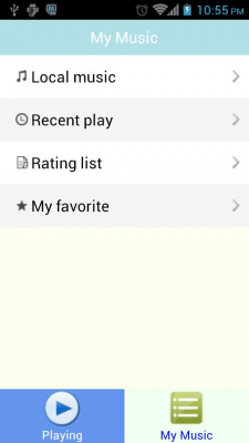 Screenshot of the application Folder Music Player - #2