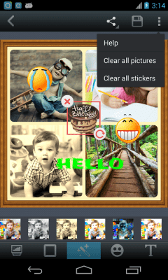 Screenshot of the application Photo collage editor - #4