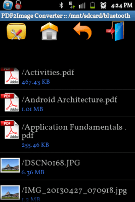 Screenshot of the application PDF to Image Converter - #3
