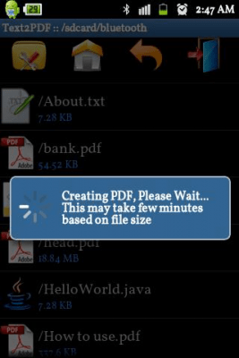 Screenshot of the application Text to PDF Converter-Offline - #3