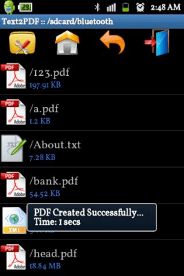 Screenshot of the application Text to PDF Converter-Offline - #4
