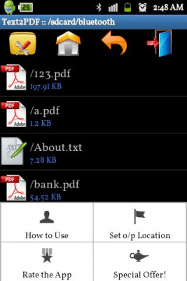 Screenshot of the application Text to PDF Converter-Offline - #6