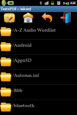 Screenshot of the application Text to PDF Converter-Offline - #7