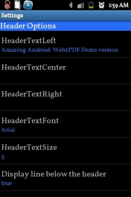 Screenshot of the application Web to PDF Converter - #5