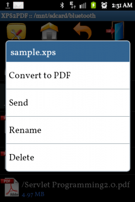 Screenshot of the application XPS to PDF Converter - #2