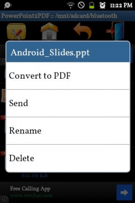 Screenshot of the application PowerPoint to PDF Converter - #2