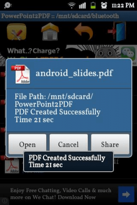 Screenshot of the application PowerPoint to PDF Converter - #4