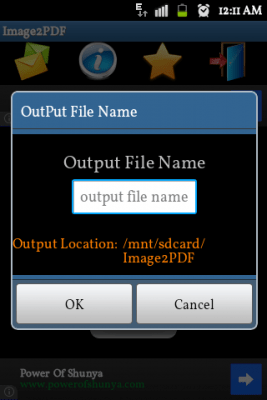 Screenshot of the application Image to PDF Converter - #2