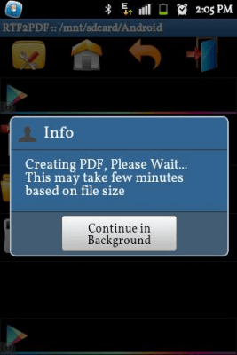 Screenshot of the application RTF to PDF Converter - #3