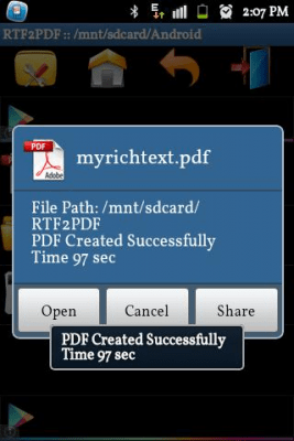 Screenshot of the application RTF to PDF Converter - #4