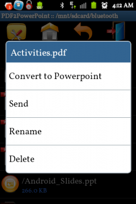 Screenshot of the application PDF to PowerPoint Converter - #3