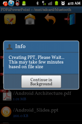 Screenshot of the application PDF to PowerPoint Converter - #4