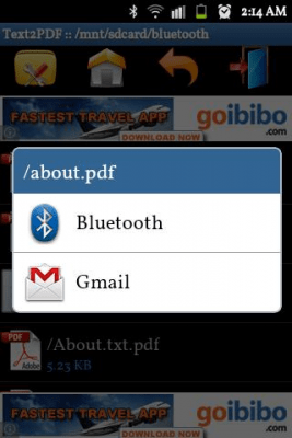Screenshot of the application Text to PDF Converter - Online - #5