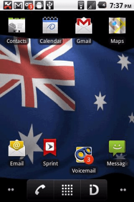 Screenshot of the application Australia Flag Live Wallpaper - #1