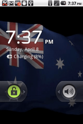 Screenshot of the application Australia Flag Live Wallpaper - #2