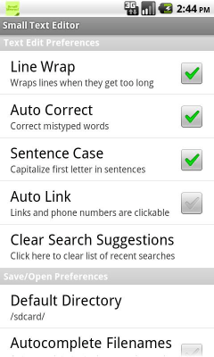 Screenshot of the application Small Text Editor - #5