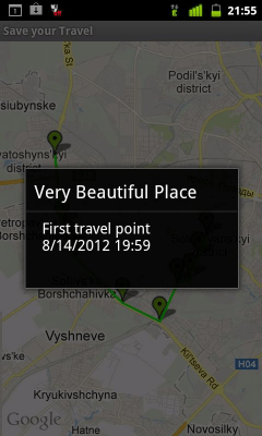 Screenshot of the application Save your Travel - #6