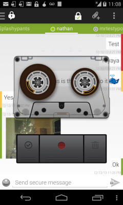 Screenshot of the application ChatSecure: Voice Messaging - #2