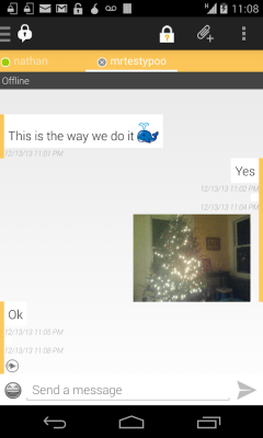 Screenshot of the application ChatSecure: Voice Messaging - #4