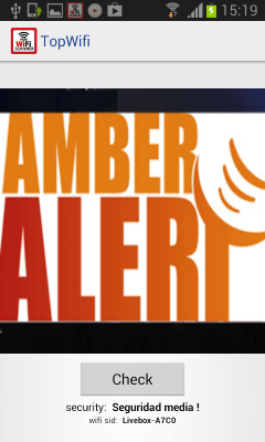 Screenshot of the application TopWifi - wifi scanner - #3