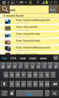 Screenshot of the application UmRadios - Free online radios - #4