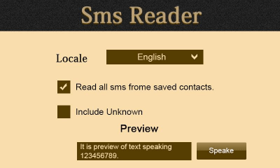 Screenshot of the application SMS Reader FREE - Drive Safe - #1