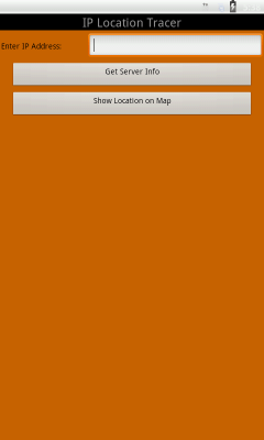 Screenshot of the application IP Address Tracer - #1