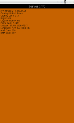 Screenshot of the application IP Address Tracer - #3