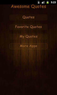 Screenshot of the application Awesome Quotes Free - #1