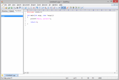 Screenshot of the application EditPlus - #6