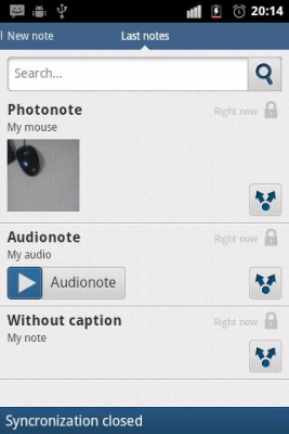 Screenshot of the application Deepmemo - #3