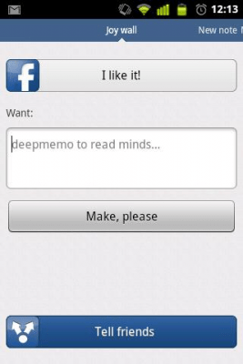 Screenshot of the application Deepmemo - #6