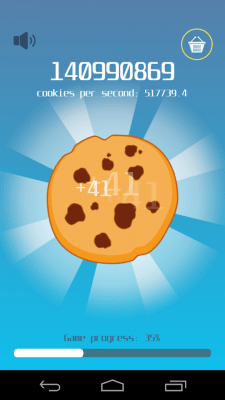 Screenshot of the application Cookie Clicker HD - #3