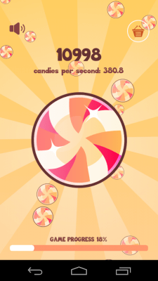 Screenshot of the application Christmas Candy Cookie Clicker - #1