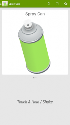 Screenshot of the application Spray Can - #3