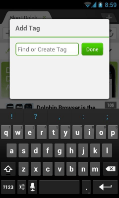 Screenshot of the application Dolphin: Evernote Add-on - #4