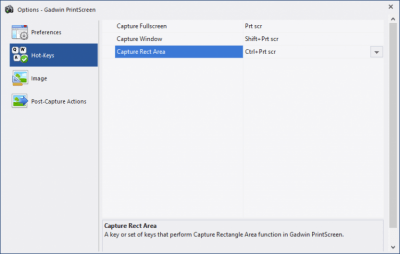 Screenshot of the application Gadwin PrintScreen - #4