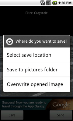 Screenshot of the application Pic FX (photo filters) - #6