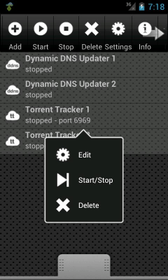 Screenshot of the application Torrent Tracker - #1