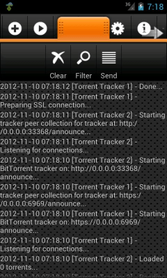 Screenshot of the application Torrent Tracker - #7