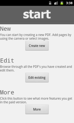 Screenshot of the application Scan to PDF Free - #1